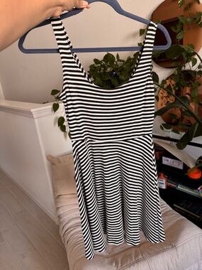 Urban Outfitters Black and White Striped Mini Dress